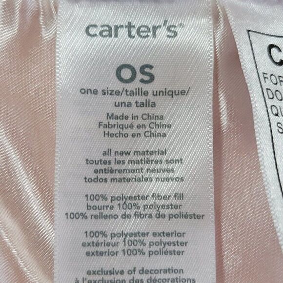 Carters Halloween Baby Lovey Rattle Security Blanket Pumpkin Bear - Picture 9 of 12